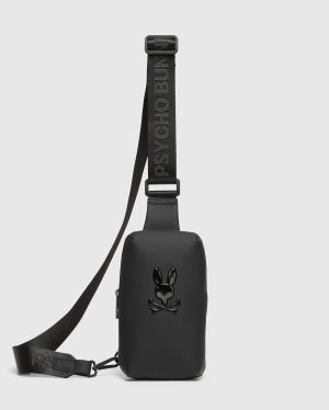Mens rubberized crossbody