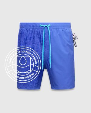 Mens samos hydrochromic printed swim trunk 6"