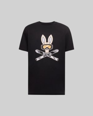 Mens big and tall indigo bunny graphic tee