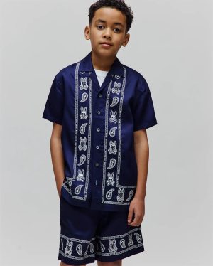 Kids luke tencel border shirt