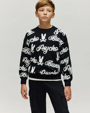 Kids skylar all over fuzzy crew