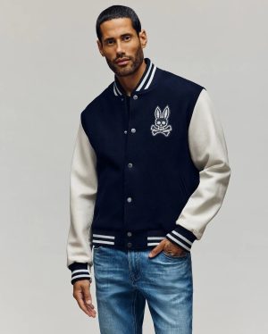 Mens jacob leather bomber