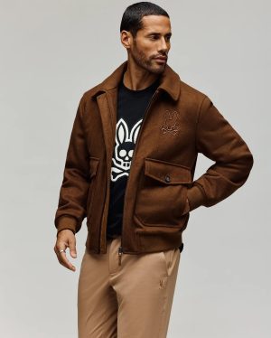Mens gavin solid bomber jacket
