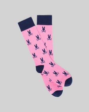 Mens all over bunny dress sock