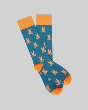 Mens all over bunny dress sock