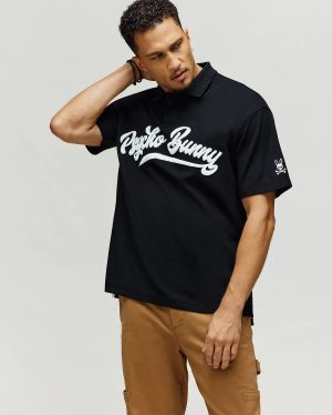 Mens tate wordmark pique polo