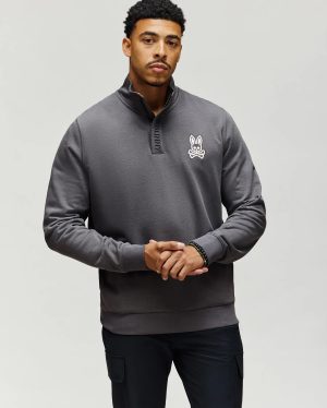 Mens matt 1/4 zip sweatshirt
