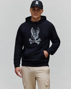 Mens olivier embroidered hoodie